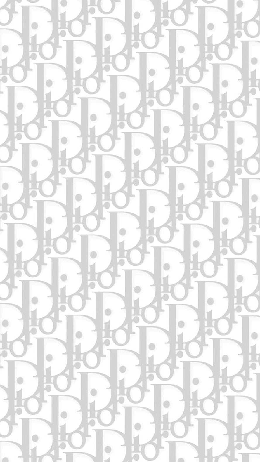 Minimalist Gray Dior Logo Pattern Wallpaper for Desktop and Mobile Devices HD phone wallpaper
