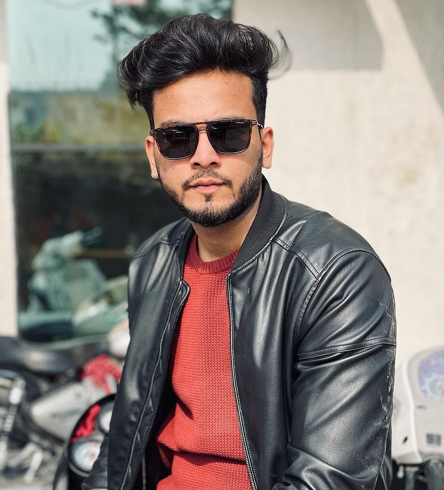 Handsome Man With Sunglasses And Leather Jacket Portrait, StarWikiBio on Twitter:, elvish yadav HD phone wallpaper