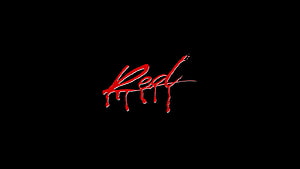 Red Text With Dripping Blood Effect On Black Background HD wallpaper