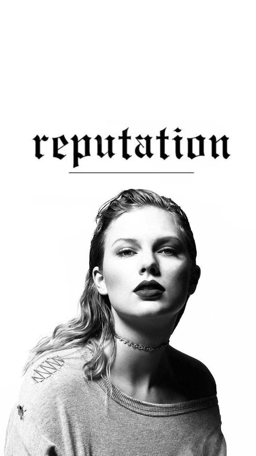 Taylor Swift Reputation Album Cover Black and White Portrait HD phone wallpaper