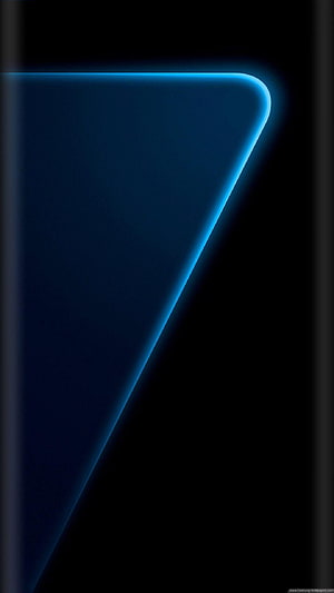 Samsung Galaxy S7 Edge Curved Display Abstract Blue Glow Wallpaper HD phone wallpaper
