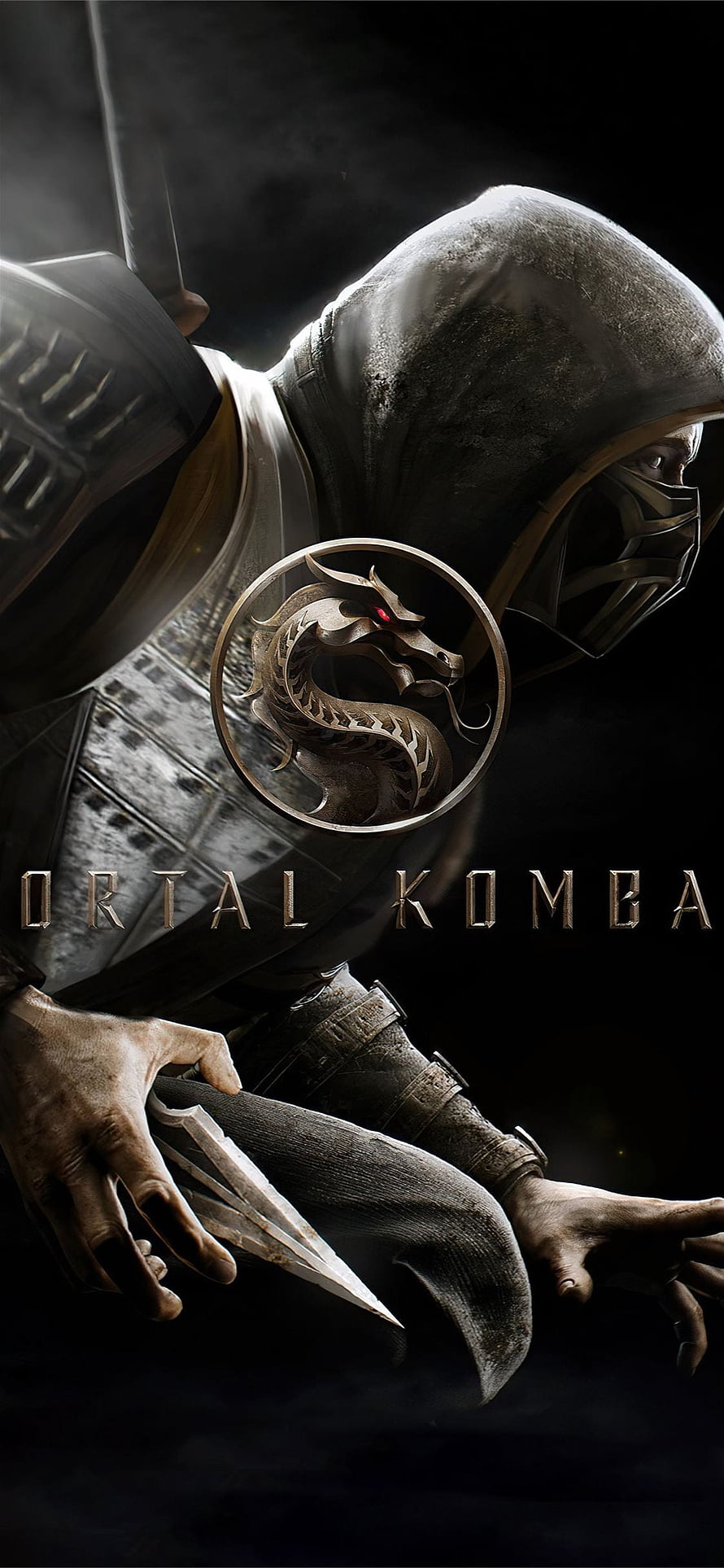 Mortal Kombat 11 Sub-Zero Character Artwork with Dragon Emblem and Ice Blades HD phone wallpaper