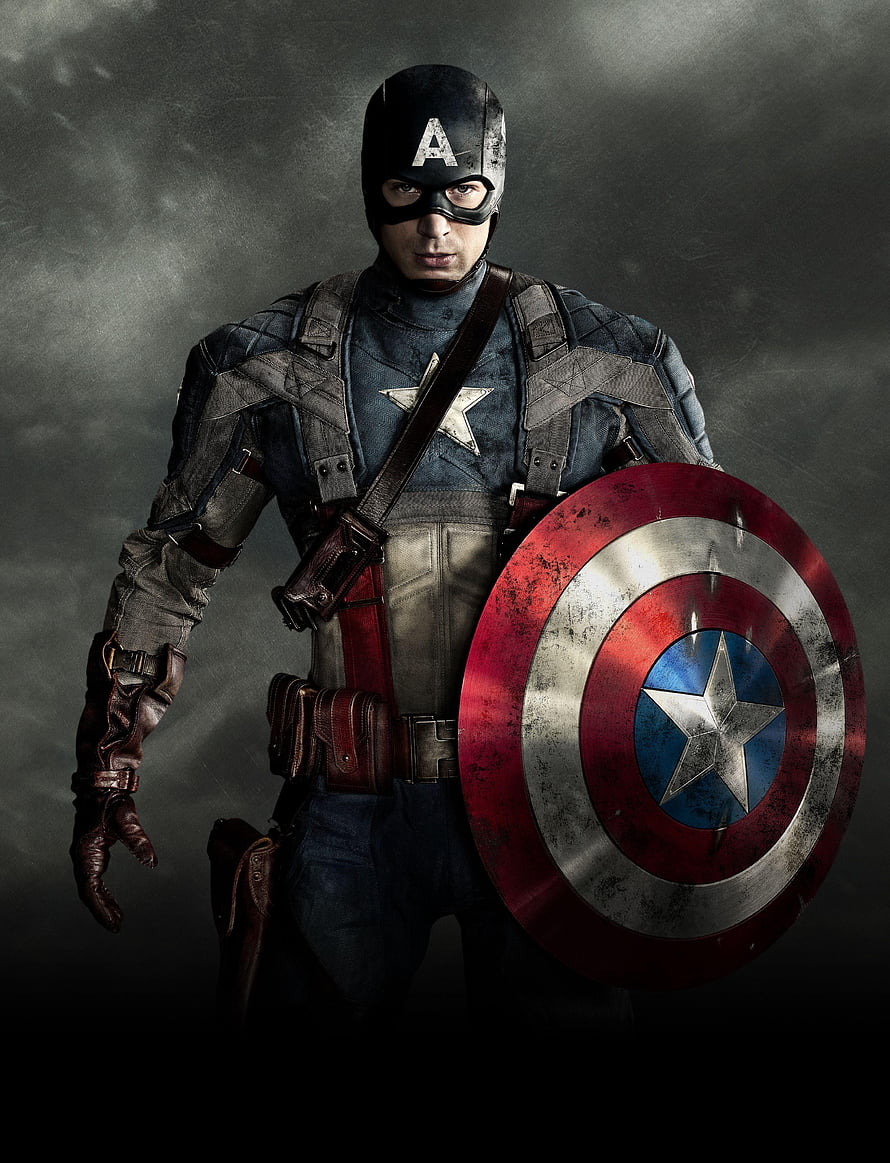 Captain America Steve Rogers in Tactical Suit Holding Shield HD phone wallpaper