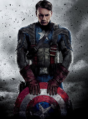Captain America Steve Rogers in Tactical Suit Holding Shield HD phone wallpaper