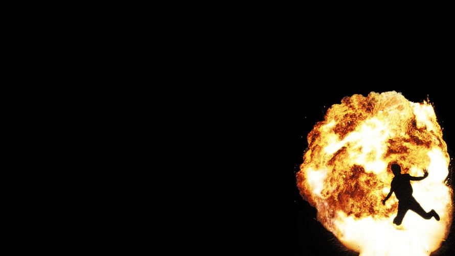 Dramatic Human Silhouette Leaping Through Massive Fire Explosion Against Black Background, owl city not all heroes wear capes, #Not All Heroes Wear Capes HD wallpaper
