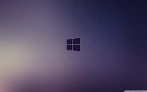 Windows 10 Minimalist Desktop Background with Soft Gradient and Centered Logo HD wallpaper