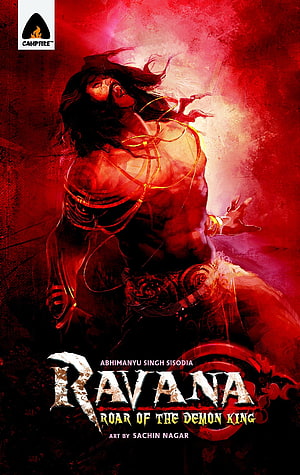 Ravana Roar of the Demon King Comic Cover Art by Sachin Nagar HD phone wallpaper