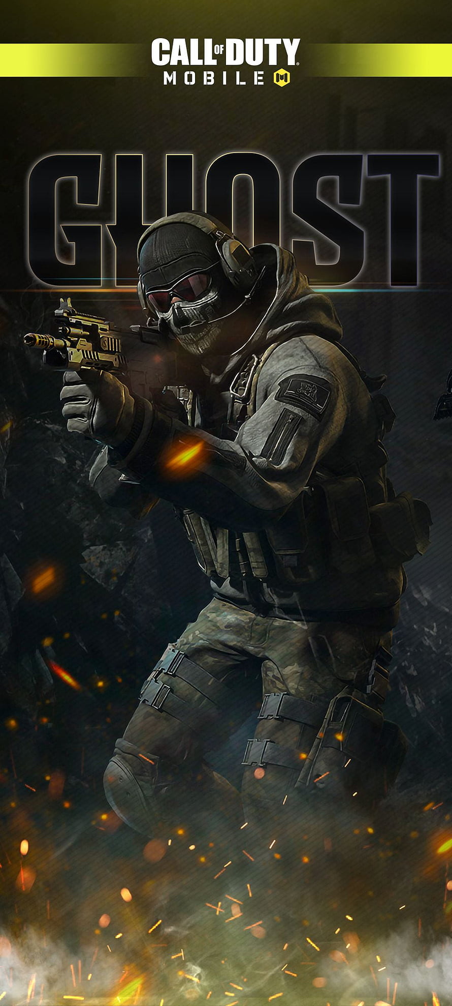 Call of Duty Mobile Ghost Character Tactical Combat Artwork HD phone wallpaper