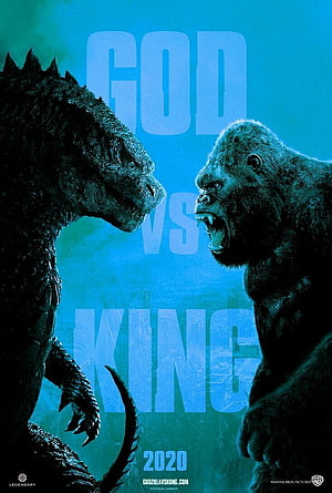 Godzilla vs Kong 2020 Movie Poster Featuring Titan Showdown HD phone wallpaper