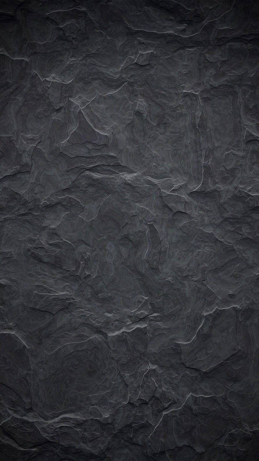 Dark Gray Crumpled Texture with Organic Ridges and Deep Shadows HD phone wallpaper