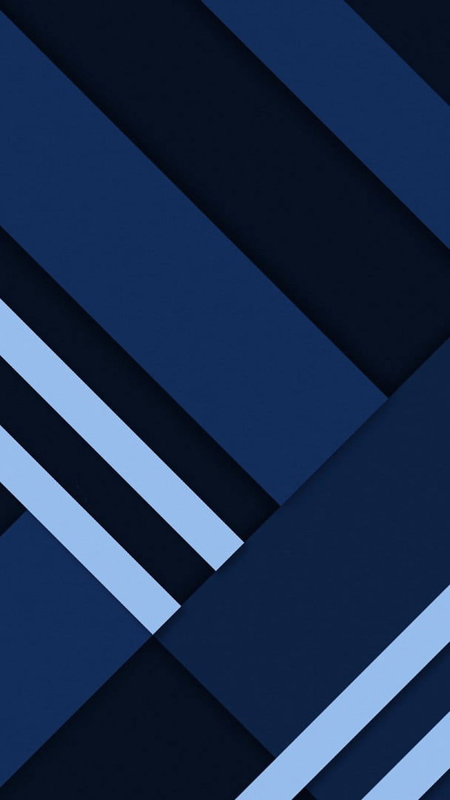 Minimalist Material Design Diagonal Stripes in Deep Navy and Light Blue Tones HD phone wallpaper