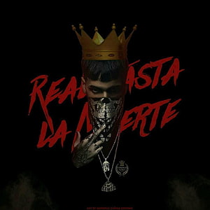 Real Hasta La Muerte Album Artwork with Crowned Portrait and Day of the Dead Face Paint HD phone wallpaper