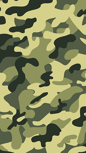 Classic Military Camouflage Pattern in Olive Green and Tan Tones HD phone wallpaper