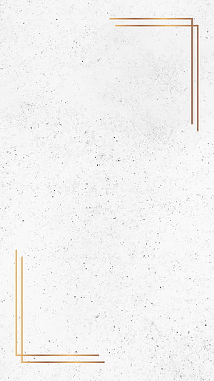 Minimalist Gold Corner Frame on White Marble Texture Background HD phone wallpaper