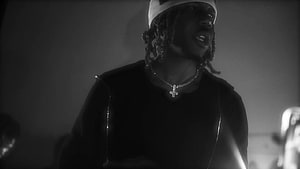 Lil Baby Black And White Portrait With Cross Necklace And Dreads HD wallpaper