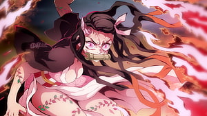 Nezuko Kamado Demon Form Anime Wallpaper HD wallpaper