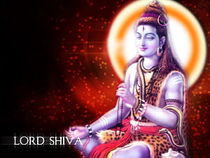Lord Shiva Meditating Wallpaper - Hindu God with Crescent Moon and Snake HD wallpaper