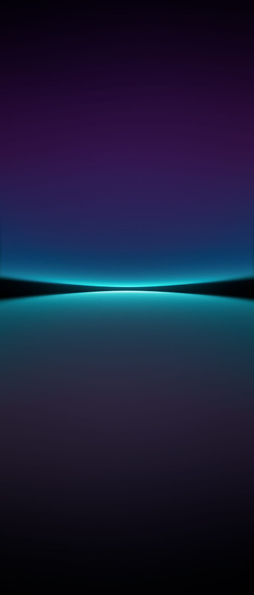 Abstract Dark Purple and Teal Gradient Horizon Wallpaper HD phone wallpaper