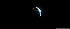 Earth Crescent View From Space With City Lights On Dark Side HD wallpaper