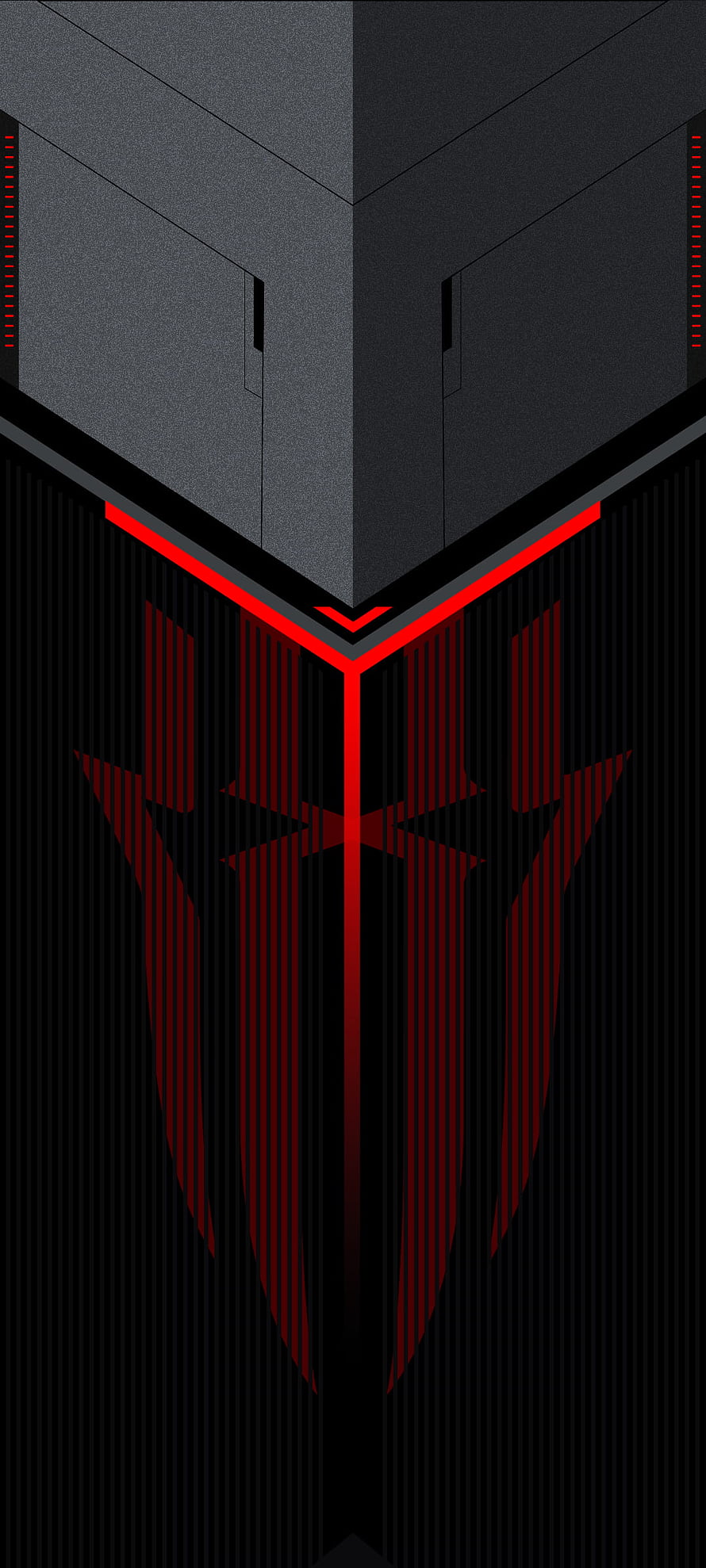 Nubia Red Magic 6s Pro Gaming Phone Abstract Geometric Red and Black Design HD phone wallpaper
