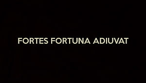 Latin Proverb Fortes Fortuna Adiuvat on Black Background HD wallpaper