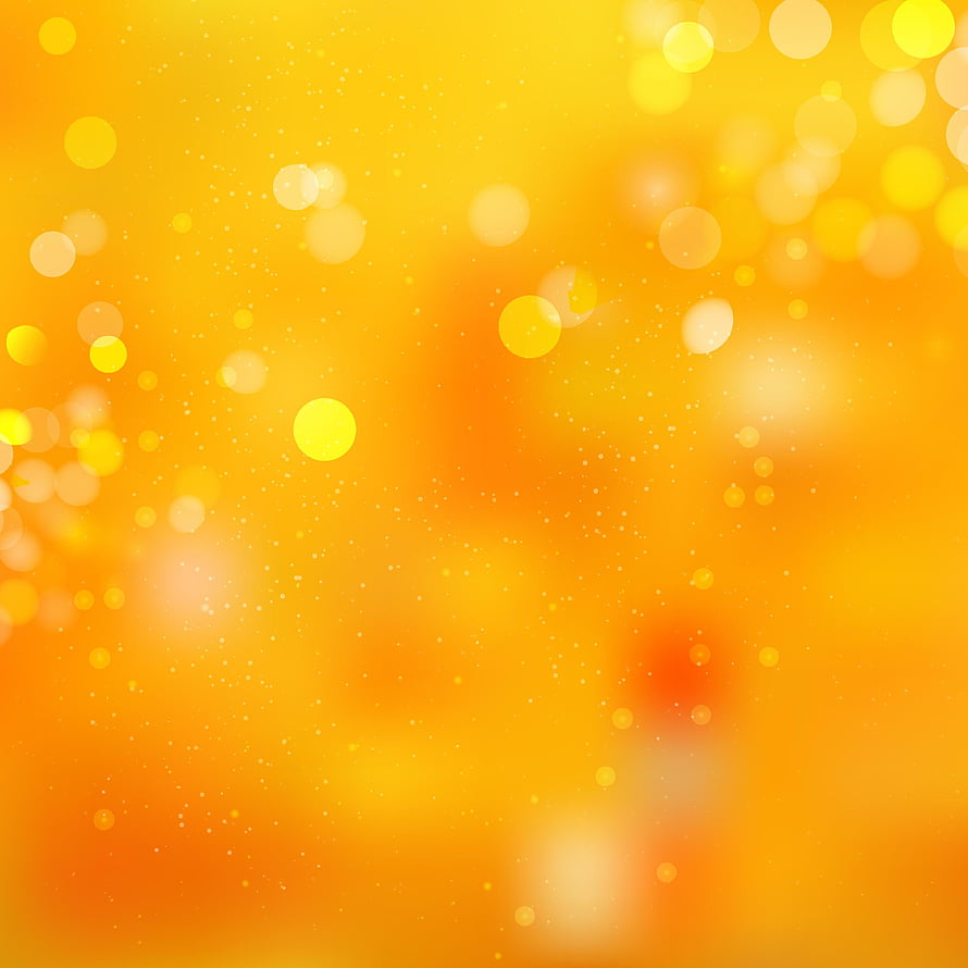 Golden Bokeh Background With Sparkling Lights And Warm Yellow Orange Gradient HD phone wallpaper