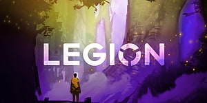 Legion TV Series Wallpaper Featuring Character Silhouette in Mystical Forest HD wallpaper