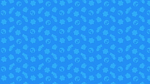 Brawl Stars Blue Tileable Pattern with Skulls Guns and Badges HD wallpaper