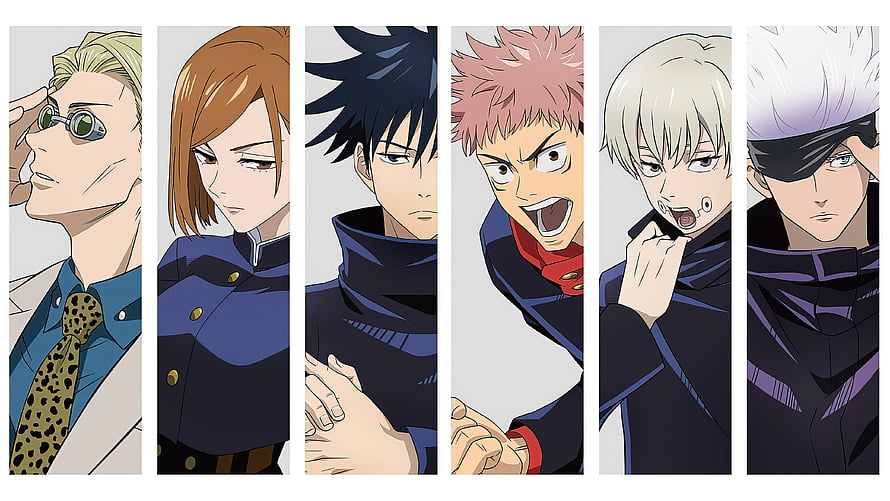 Jujutsu Kaisen Character Lineup Anime Wallpaper HD wallpaper
