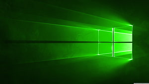Green Windows 10 Logo Wallpaper HD wallpaper