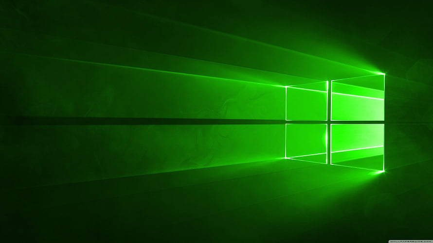Green Windows 10 Logo Wallpaper HD wallpaper