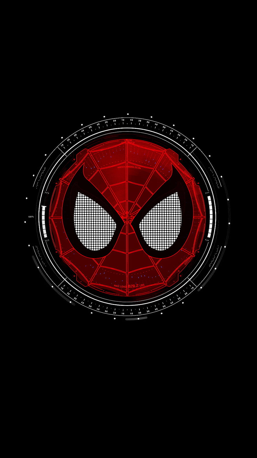 Spider-Man Iron Spider HUD Interface Digital Mask Design, mobile spider man, #Spider HD phone wallpaper