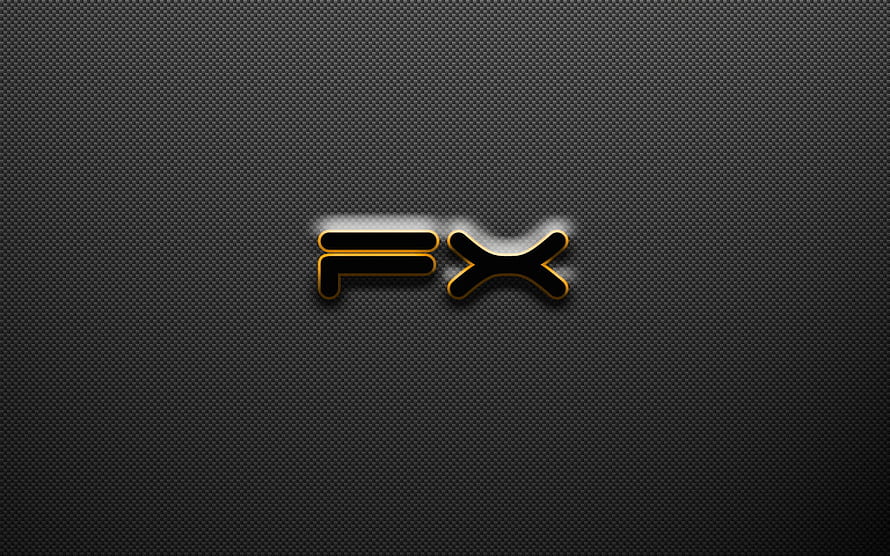 FXTM Logo on Dark Carbon Fiber Texture Background HD wallpaper