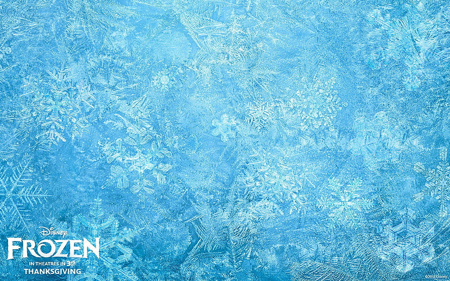 Frozen Movie Frosty Snowflake Ice Texture Background HD wallpaper