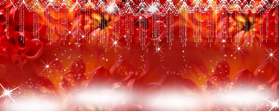 Romantic Red Rose Petals Background With Sparkling Lights And Glittering Chains, 7 Cool Indian Wedding Album Backgrounds, hindu wedding HD wallpaper