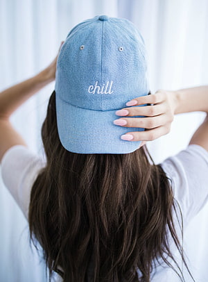 Woman Wearing Light Blue Chill Embroidered Baseball Cap From Behind, instagram profile ideas for girls”的图片搜索结果, instagram girls dp HD phone wallpaper