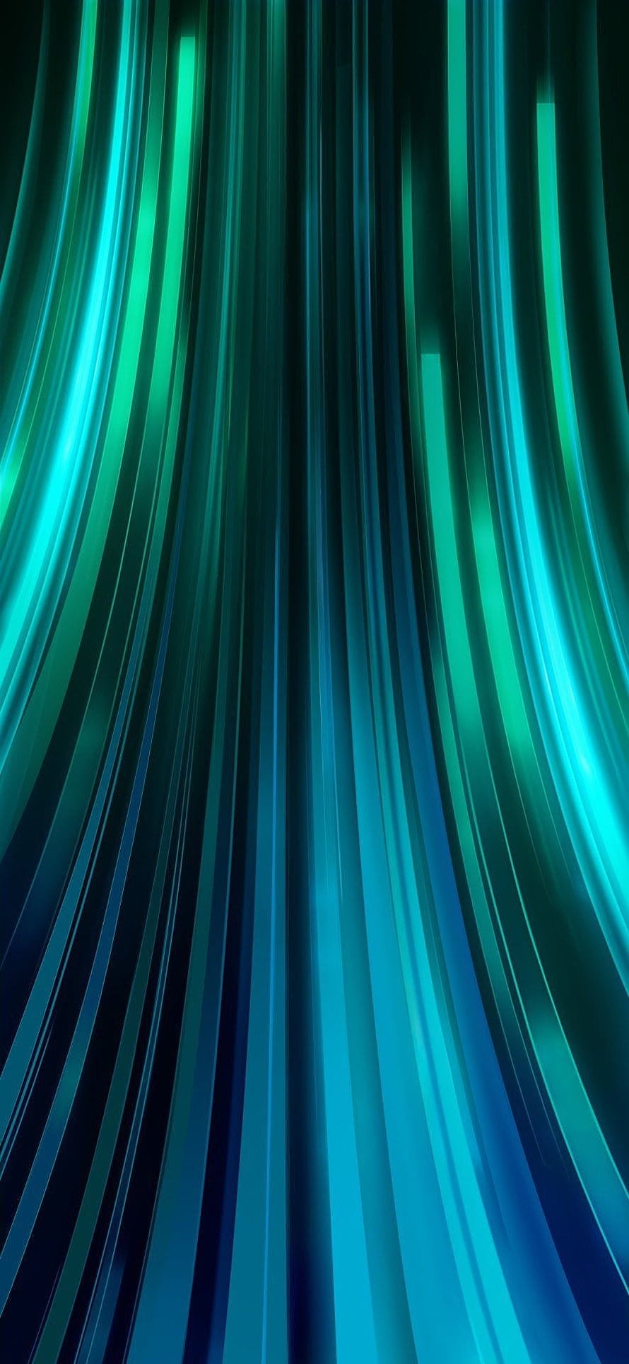 Abstract Blue and Green Neon Light Streaks Wallpaper HD phone wallpaper