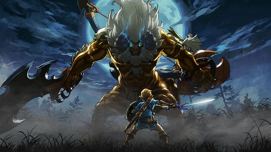 The Legend of Zelda Breath of the Wild Master Trials DLC Boss Battle Artwork HD wallpaper