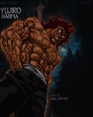 Yujiro Hanma Baki The Grappler Anime Character Artwork HD phone wallpaper