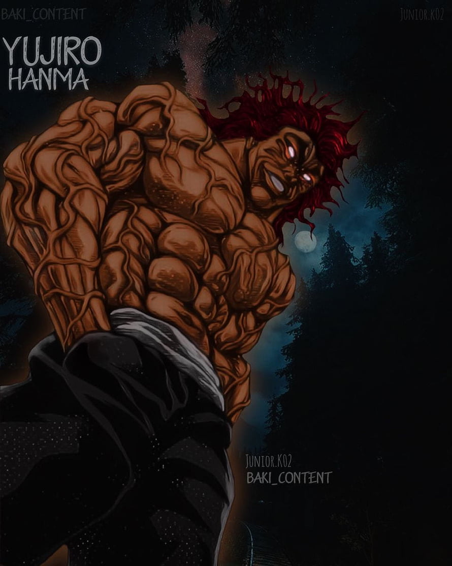 Yujiro Hanma Baki The Grappler Anime Character Artwork HD phone wallpaper