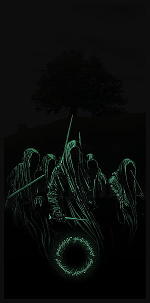 Lord of the Rings Fellowship of the Ring Minimalist Dark Fantasy Poster Art HD phone wallpaper