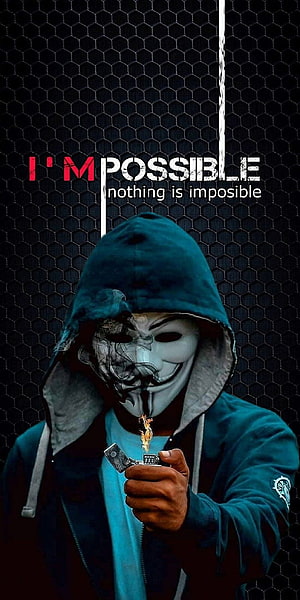 Guy Fawkes Mask Hooded Figure Lighting Match Against Dark Hexagonal Background HD phone wallpaper