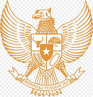 Golden Garuda Pancasila Emblem of Indonesia Vector Illustration HD phone wallpaper