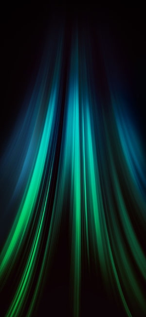 Abstract Green and Blue Light Streaks on Black Background HD phone wallpaper