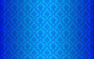 Elegant Blue Damask Wallpaper Pattern With Vintage Floral Motifs And Ornate Scrollwork Design HD wallpaper
