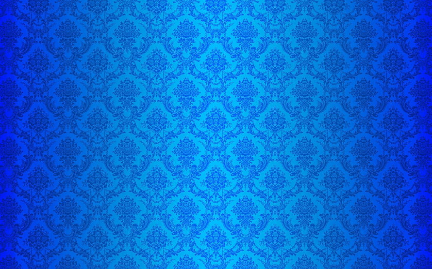 Elegant Blue Damask Wallpaper Pattern With Vintage Floral Motifs And Ornate Scrollwork Design HD wallpaper