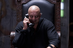 Sanjay Dutt as a menacing villain on the phone in Agneepath HD wallpaper