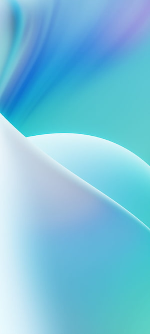 OnePlus Nord 2T Abstract Gradient Wallpaper with Soft Curved Geometric Shapes in Cyan and Blue Tones HD phone wallpaper