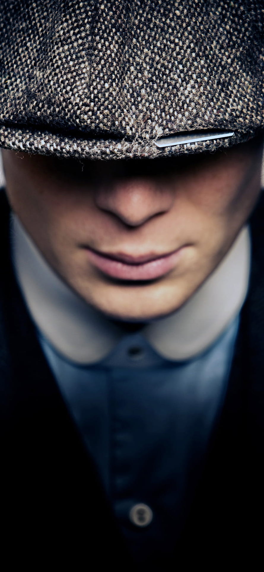 Peaky Blinders Thomas Shelby Close-Up Portrait in Tweed Flat Cap HD phone wallpaper