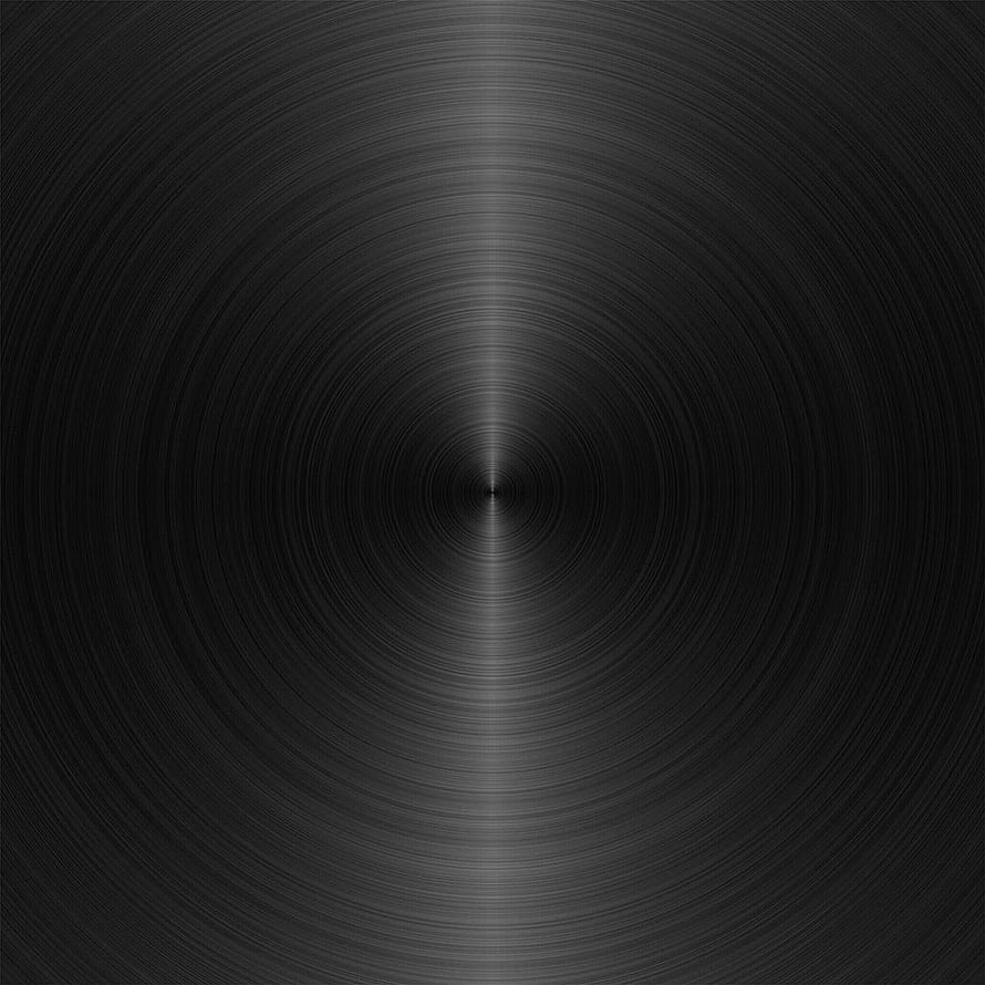 Dark Brushed Metal Circular Texture with Radial Gradient and Concentric Lines HD phone wallpaper